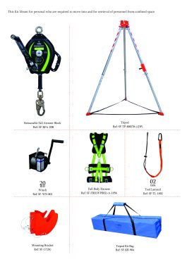 CONFINED SPACE ENTRY/EGRESS KIT WITH TRIPOD <br/> SF-6056