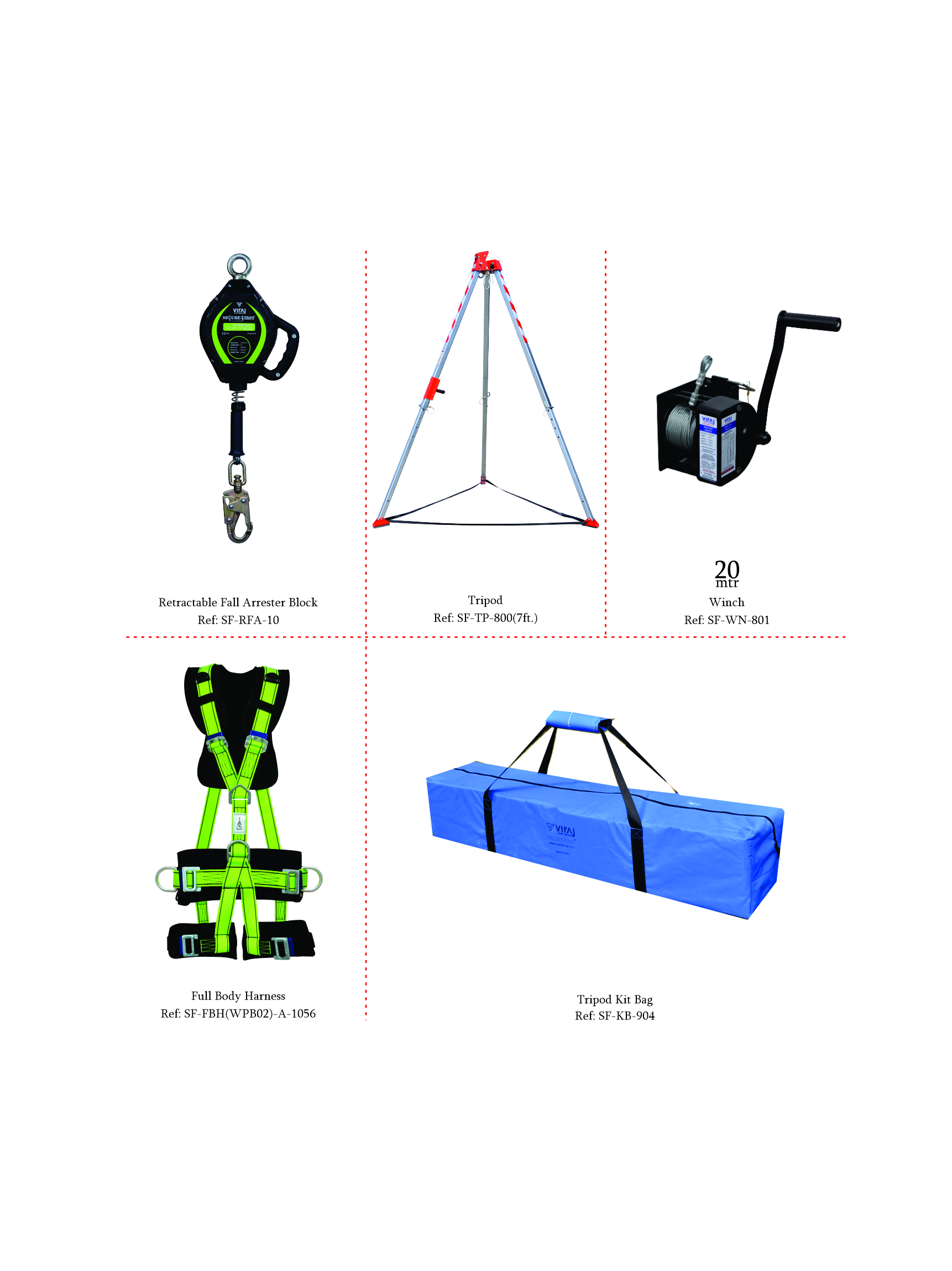 CONFINED SPACE ENTRY KIT WITH TRIPOD <br/> SF-6054