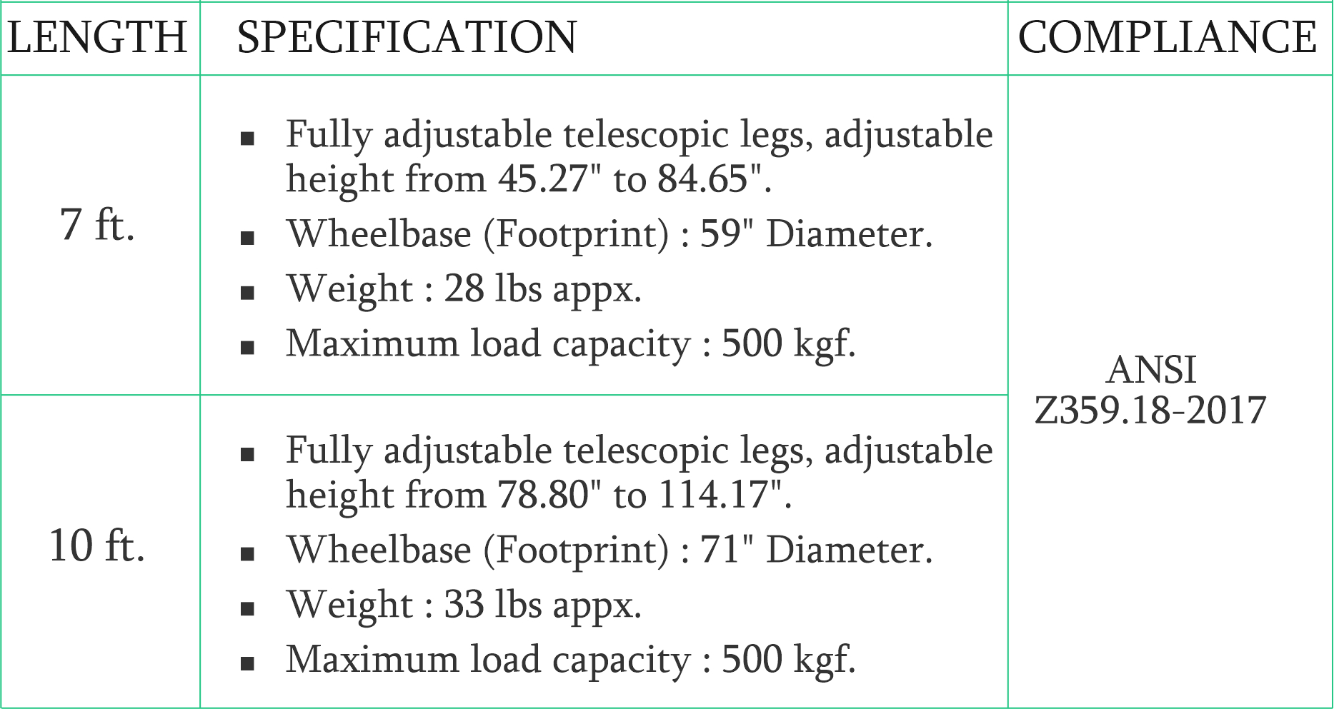 Double Pulley Tripod <br/> SF-TP-800(DP) (7ft. & 10ft.) - Image 3